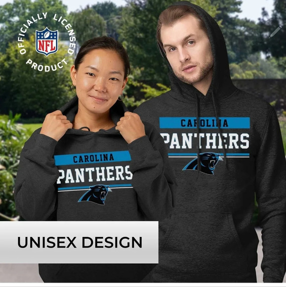 New Caroline Panthers unisex hoodie. Size M - Picture 1 of 6